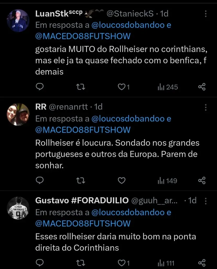 Repercussão via Twitter