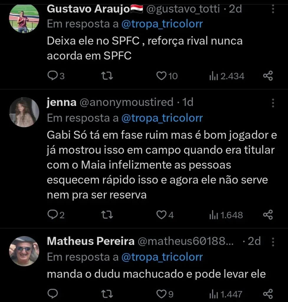 Repercussão via Twitter