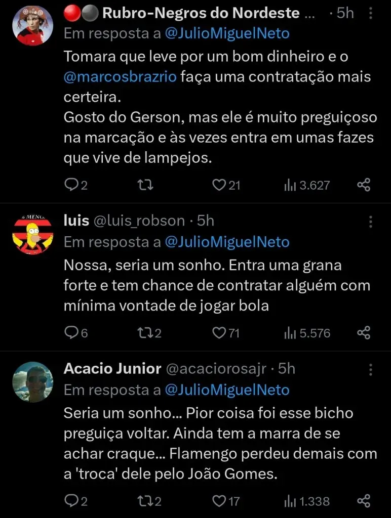 Repercussão via Twitter