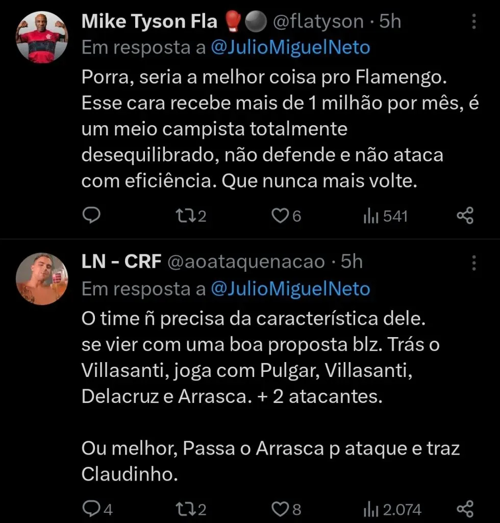 Repercussão via Twitter