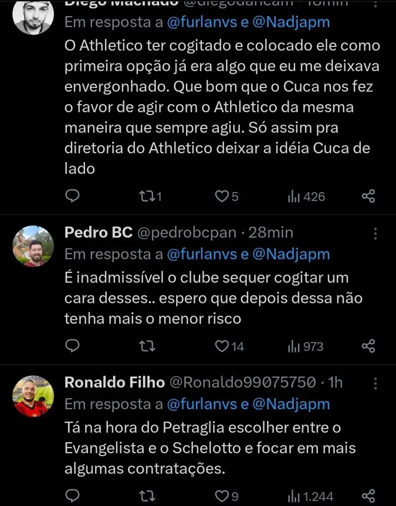 Repercussão via Twitter