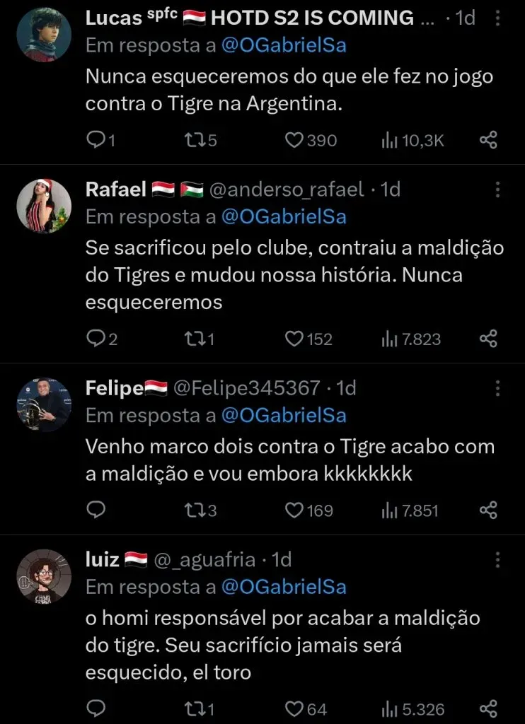 Repercussão via Twitter