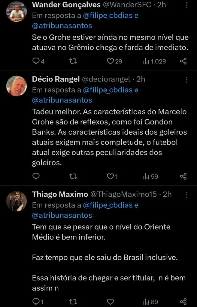 Repercussão via Twitter