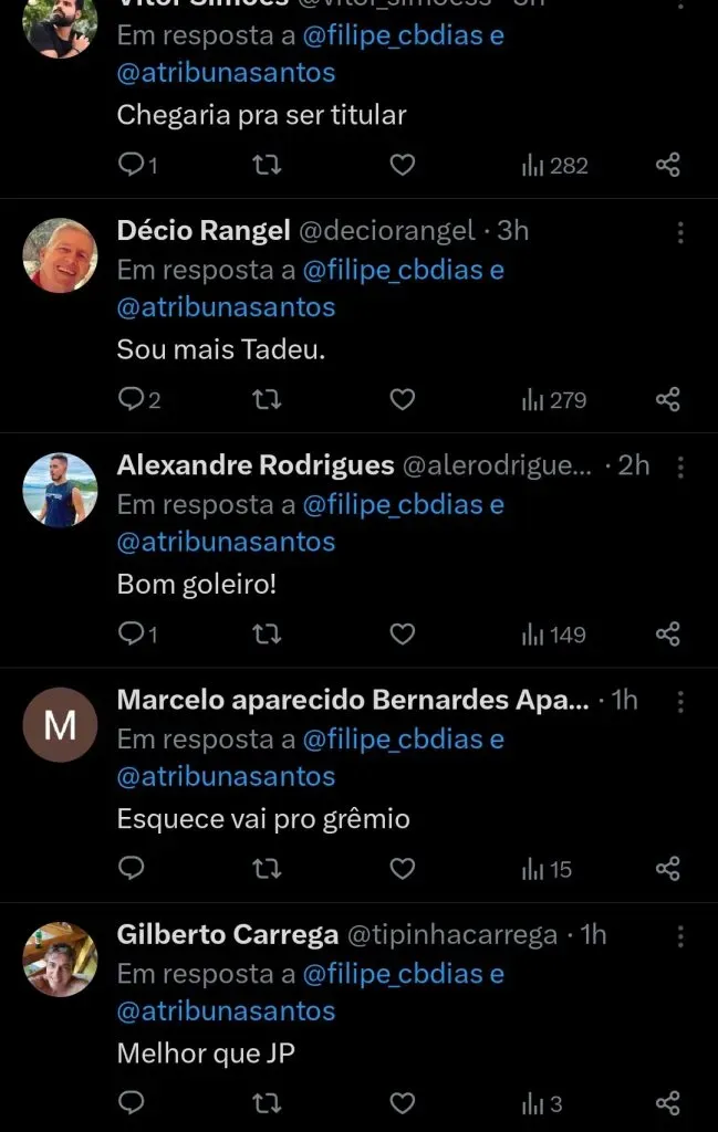 Repercussão via Twitter