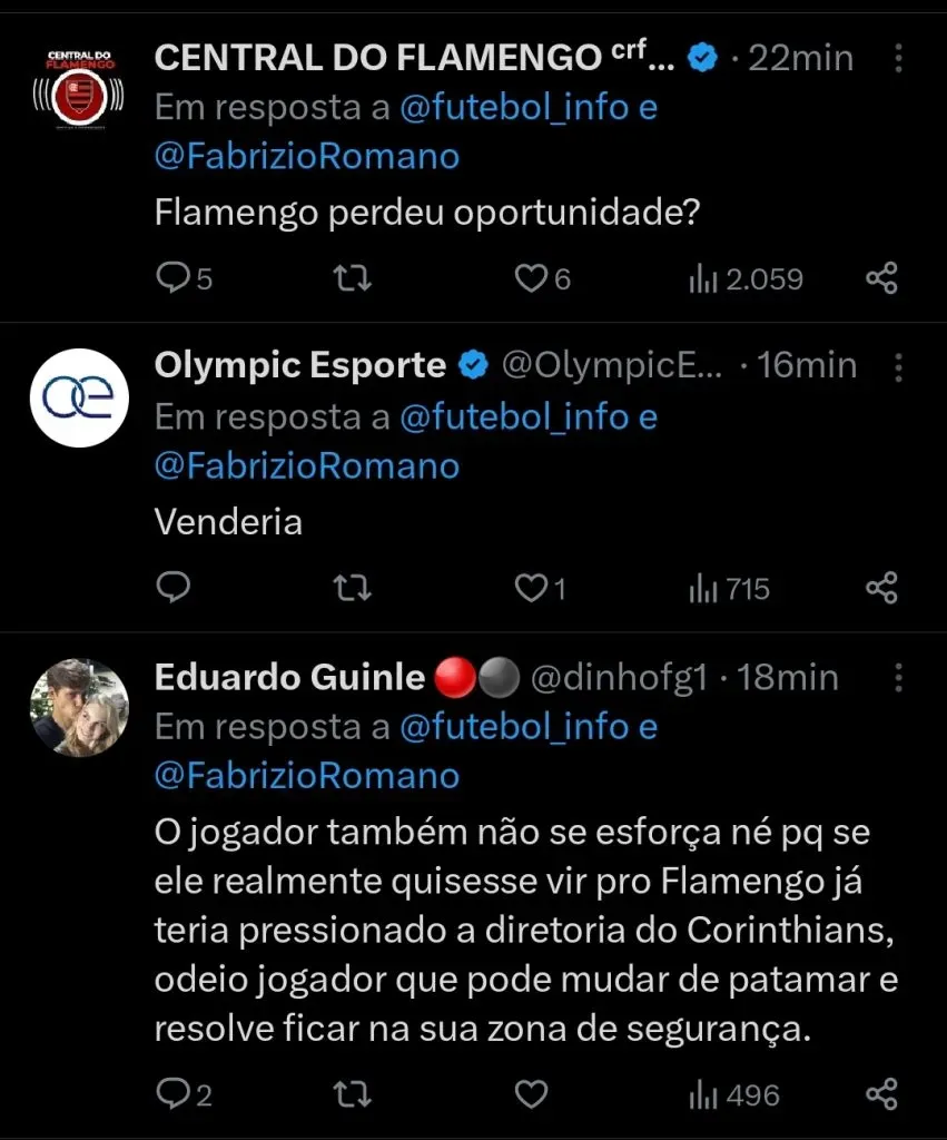 Repercussão via Twitter