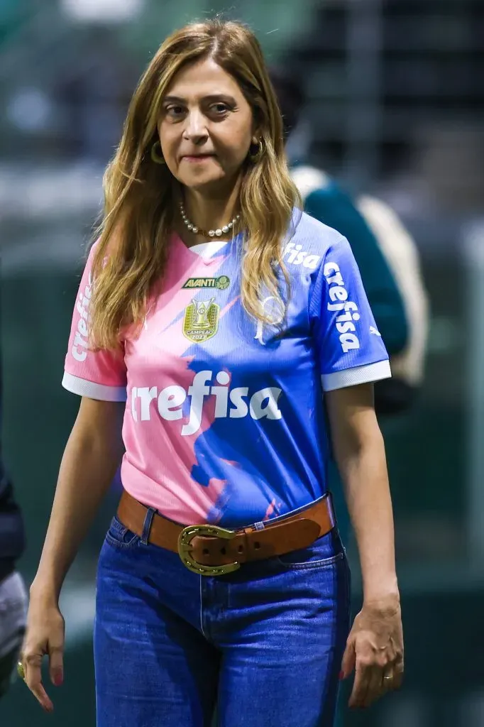 Leila Pereira no Palmeiras. Foto: Marcello Zambrana/AGIF