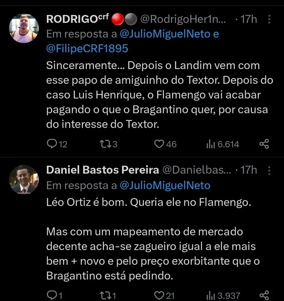 Repercussão via Twitter