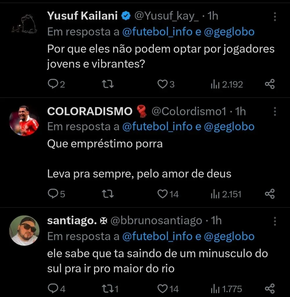 Repercussão via Twitter