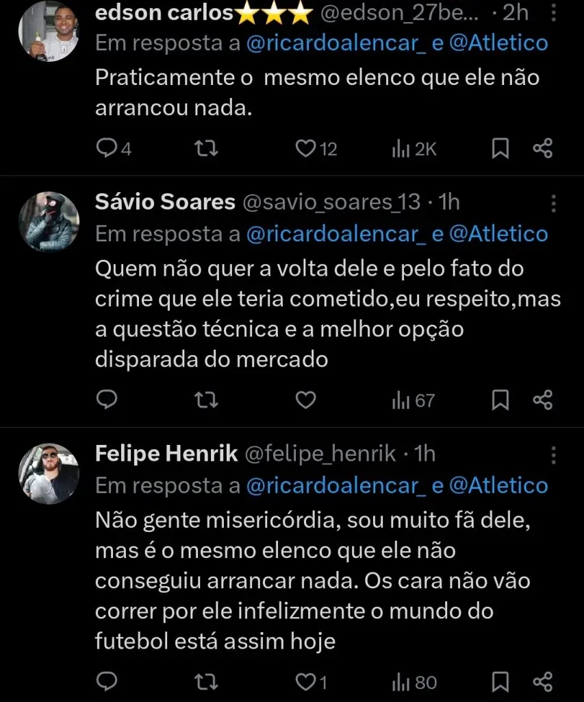 Repercussão via Twitter