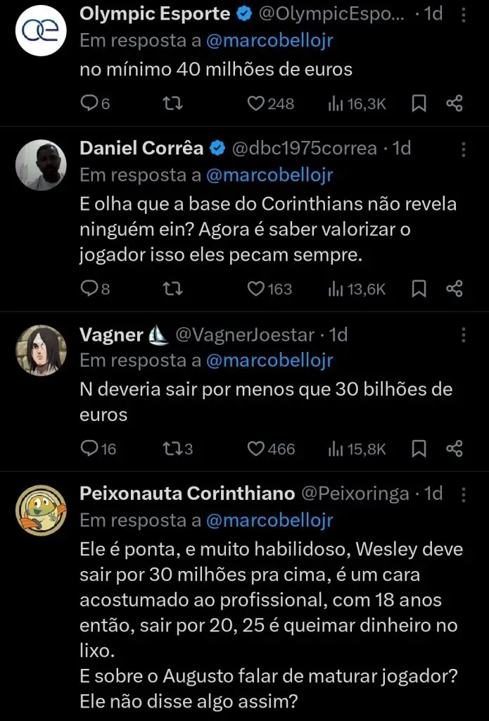 Repercussão via Twitter