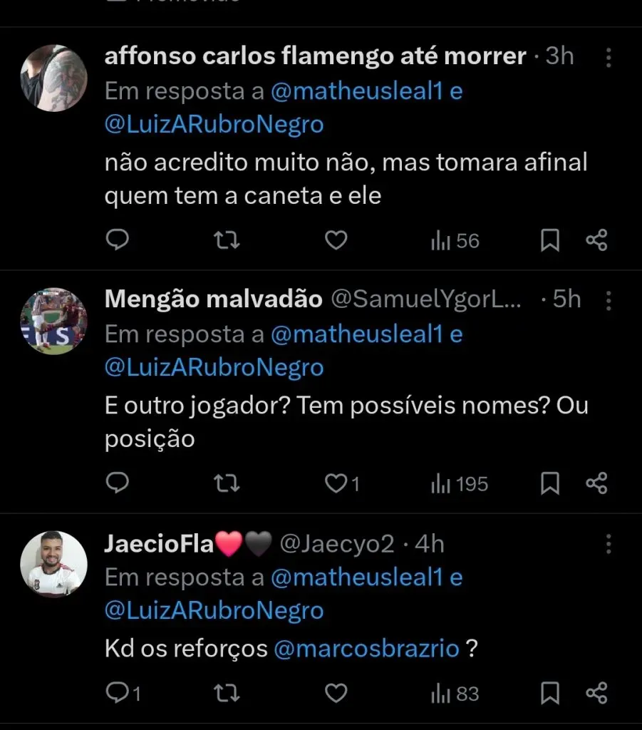 Repercussão via Twitter