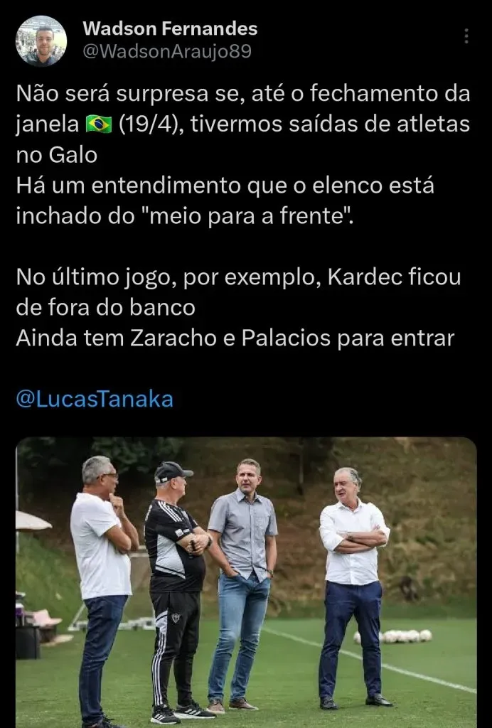 Repercussão via Twitter