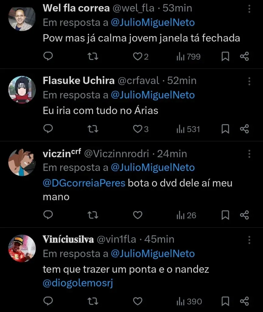 Repercussão via Twitter