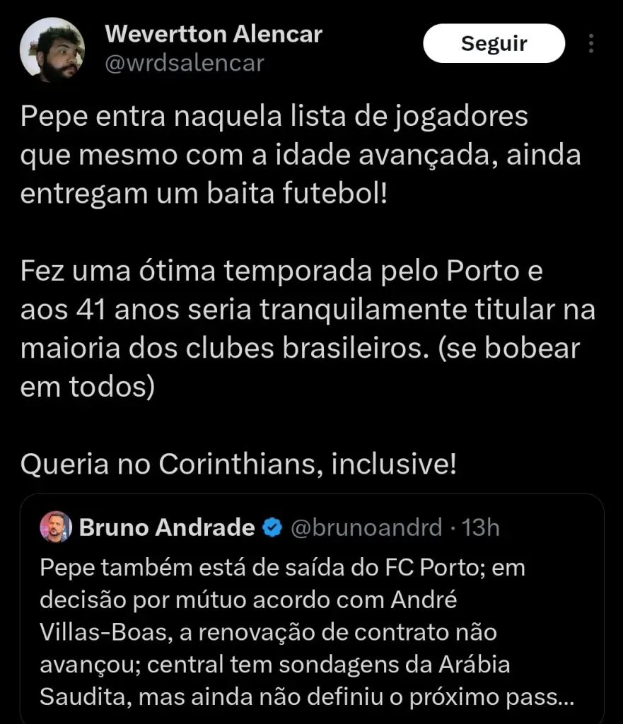 Repercussão via Twitter