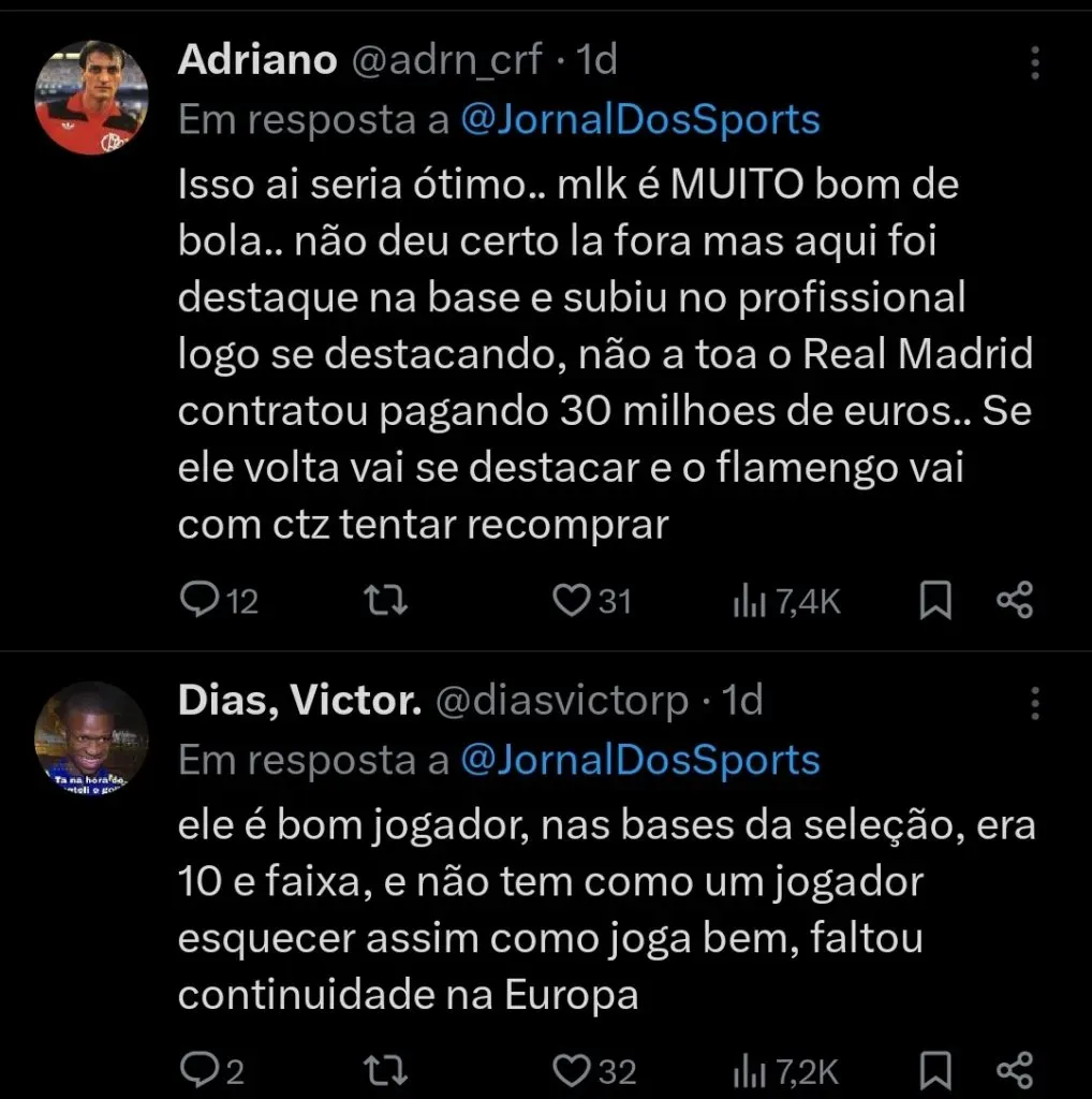 Repercussão via Twitter