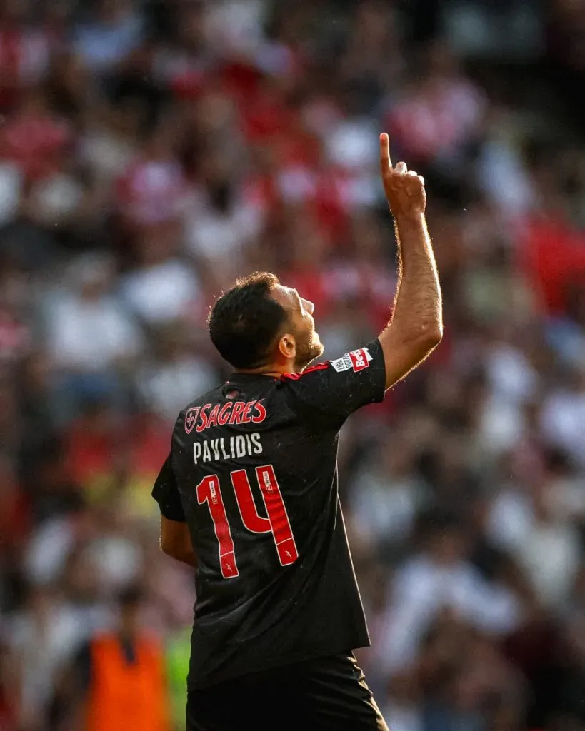Pavlidis marcou contra o SC Braga. Foto: SL Benfica