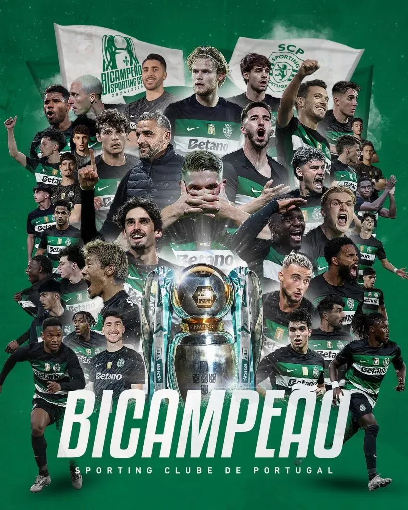 O Sporting é bicampeão nacional. Foto: Liga Portugal