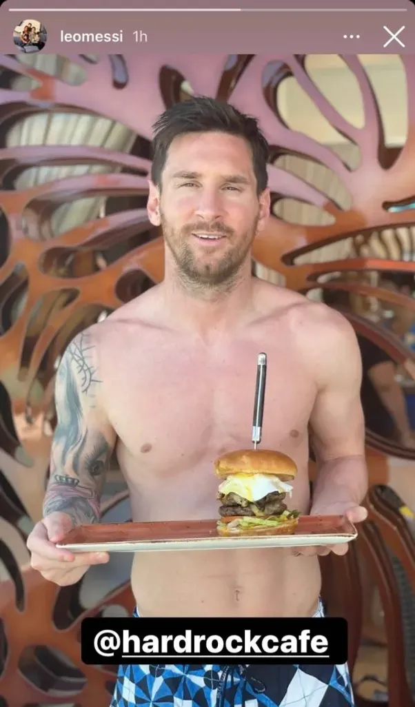 Messi, la cara de Hard Rock.