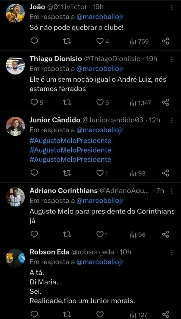 Repercussão via Twitter