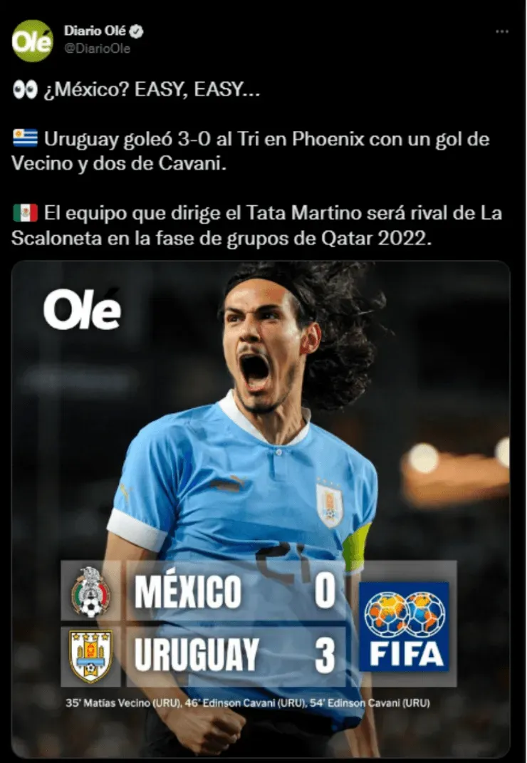 Créditos: Diario Olé