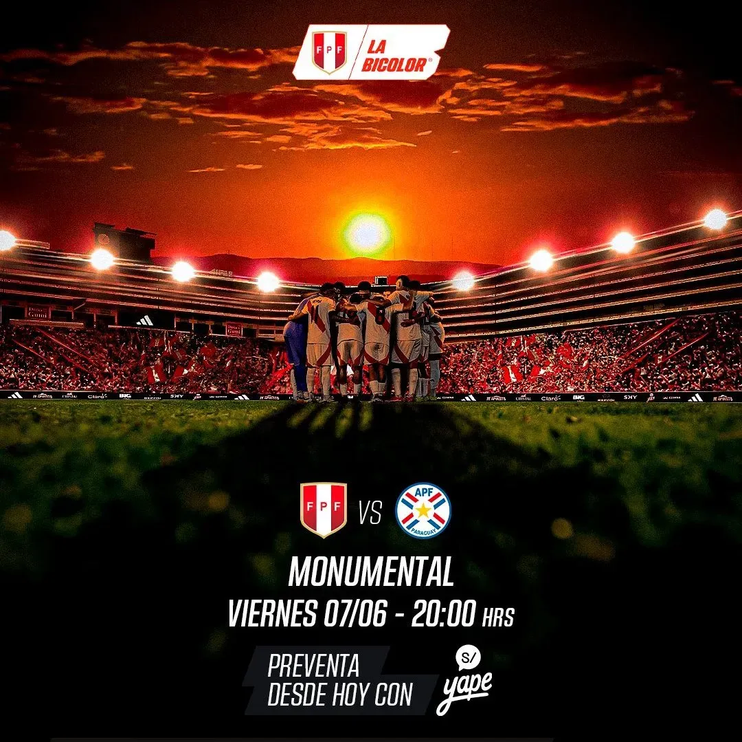 La Selección Peruana anuncia partido contra Paraguay. (Foto: FPF).