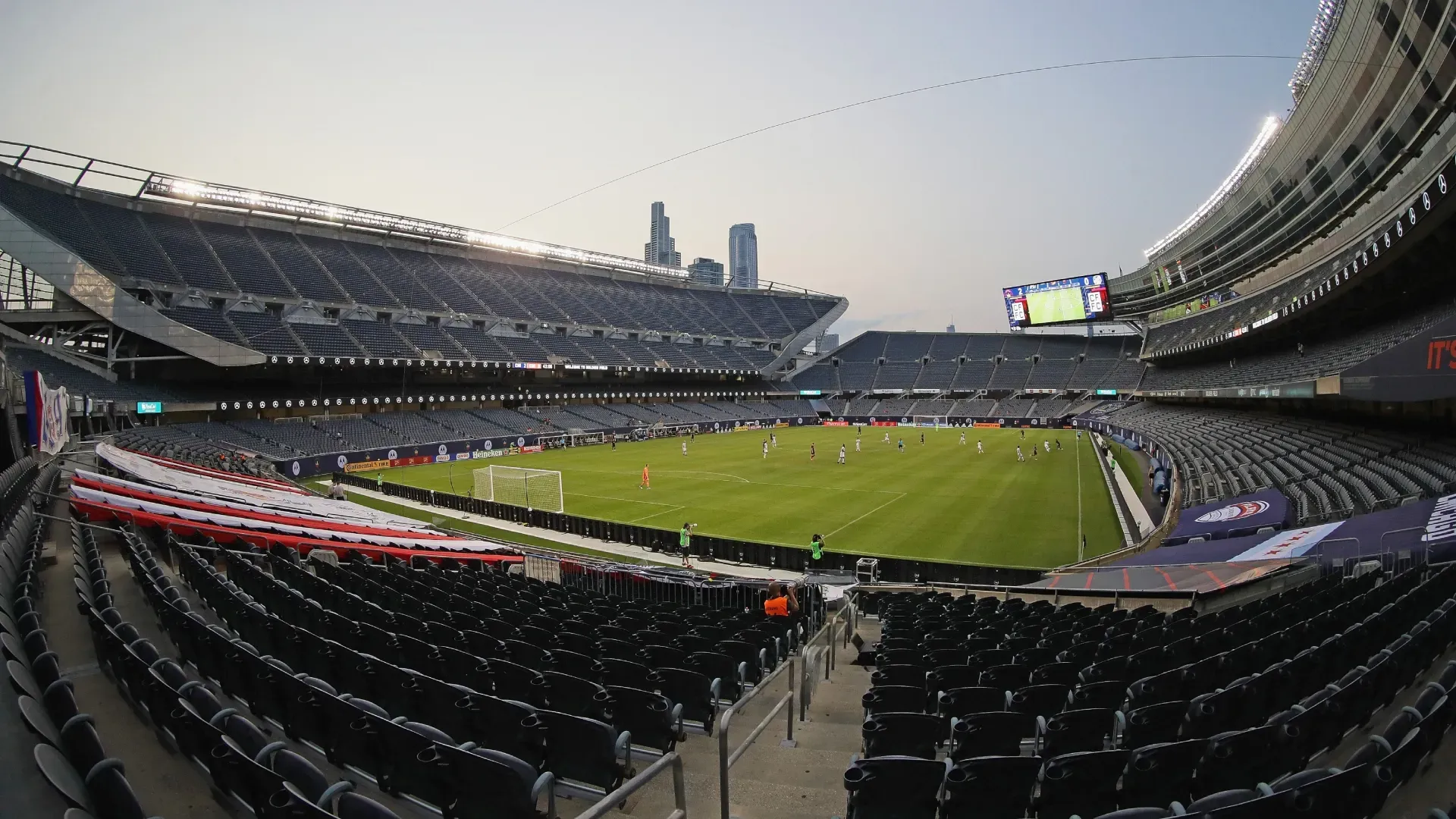 A general view of Soldier Field.