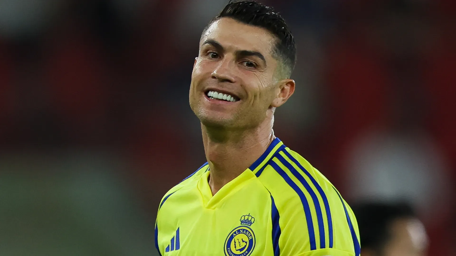 Al Nassr star Cristiano Ronaldo reacting in a AFC game