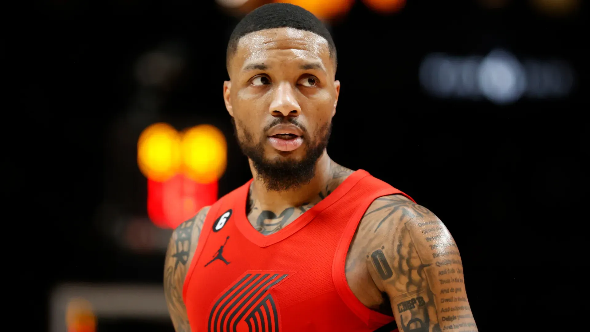 Damian Lillard #0 of the Portland Trail Blazers.