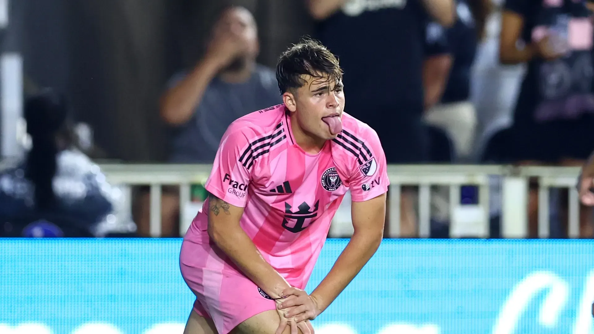 Mateo Silvetti during a Inter Miami game.