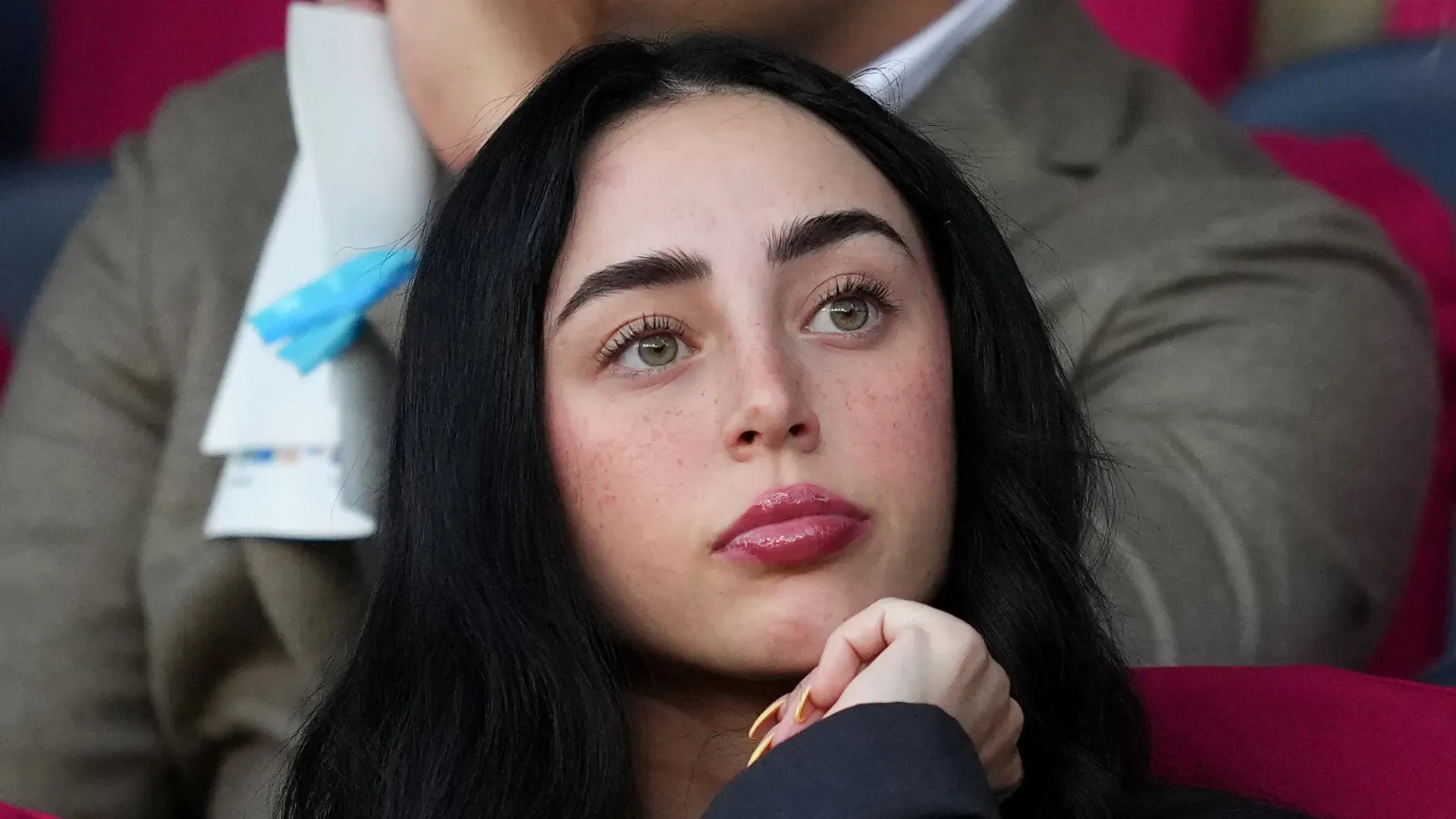 Nicki Nicole during a Barcelona game.