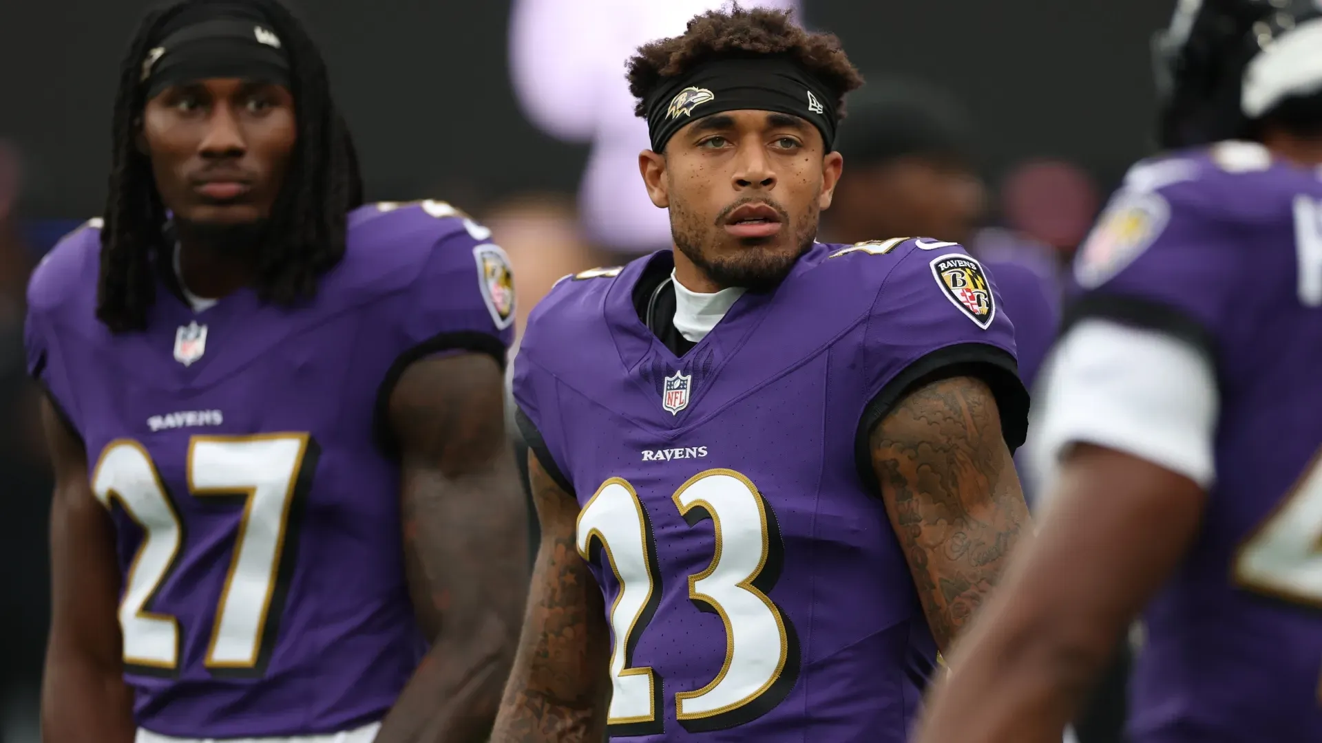 Cornerback Jaire Alexander #23, formerly of the Baltimore Ravens