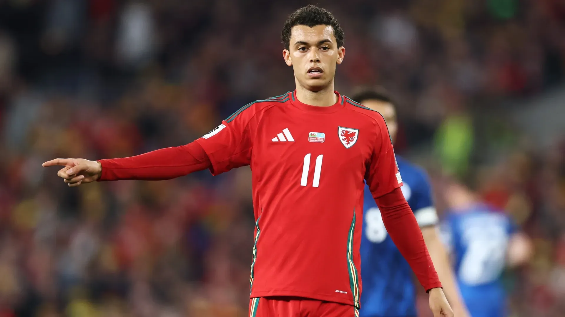 Brennan Johnson of Wales