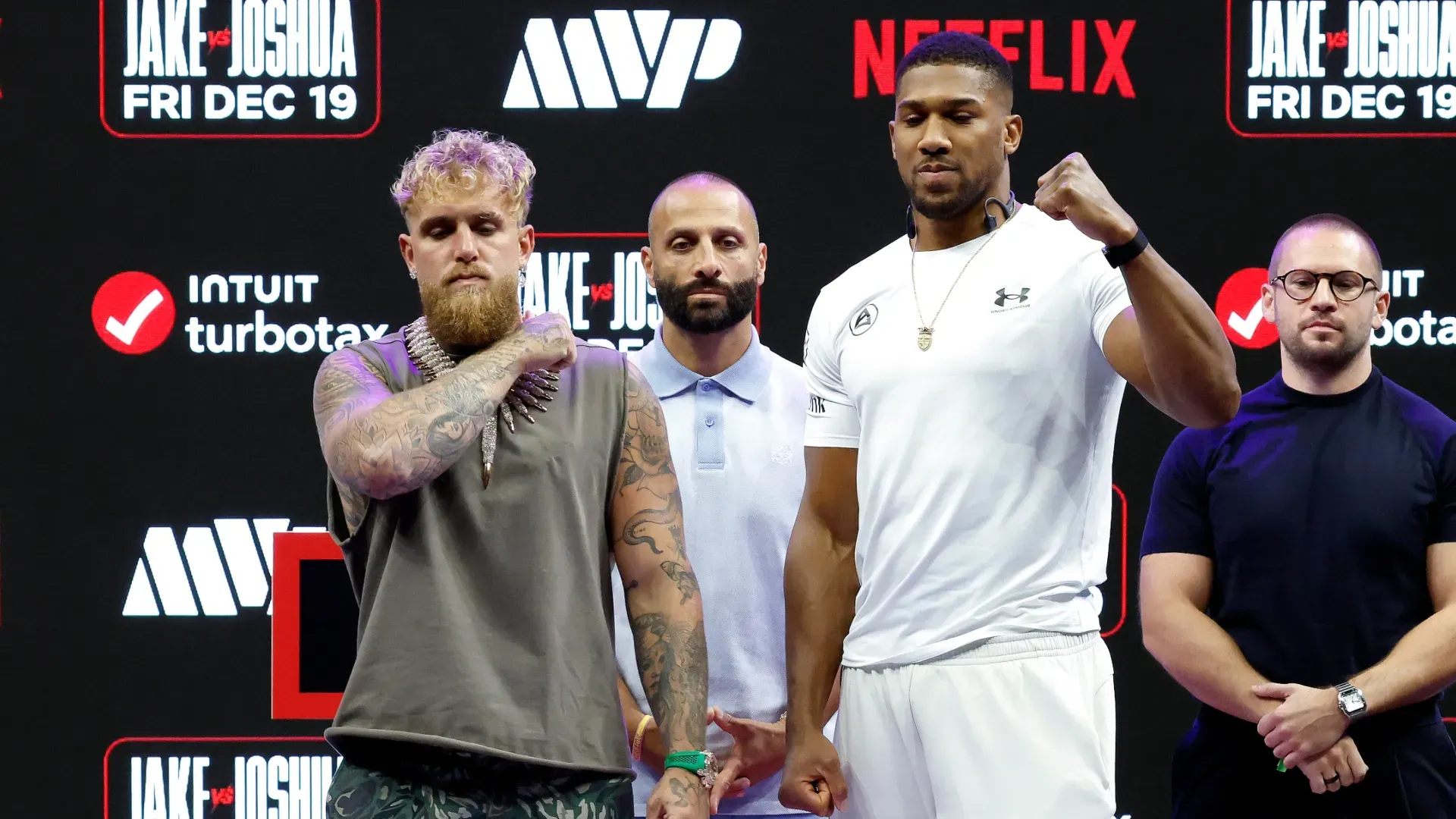 Jake Paul and Anthony Joshua