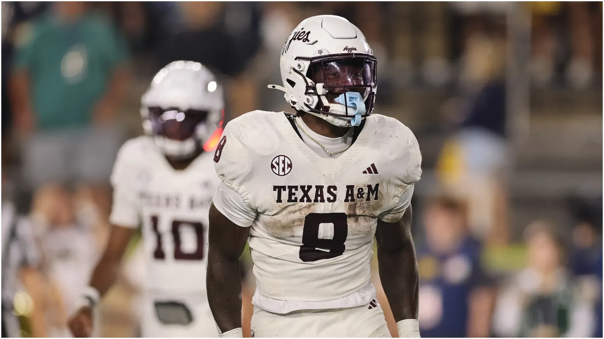 Le’Veon Moss of the Texas A&amp;M Aggies – Michael Reaves/Getty Images