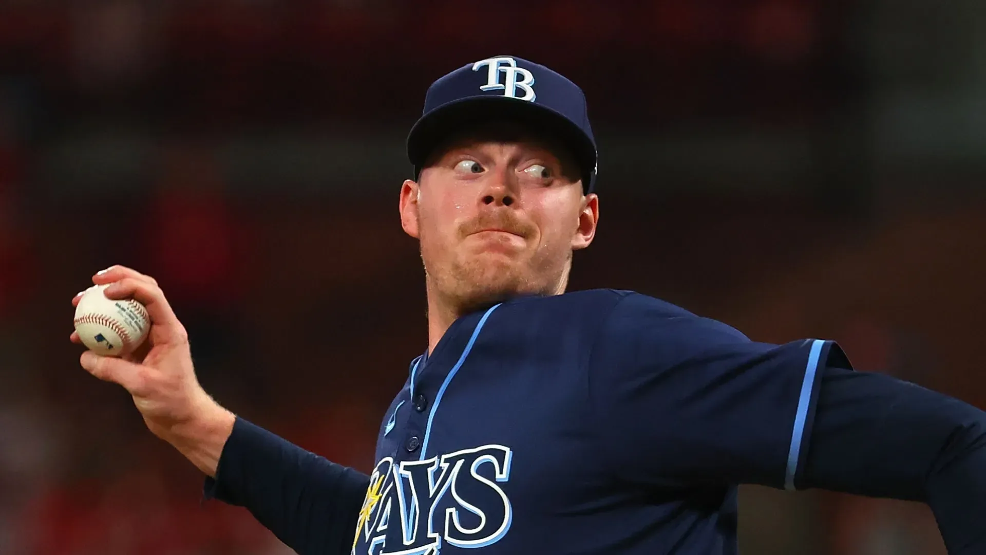 Pete Fairbanks pitching for the Tampa Bay Rays