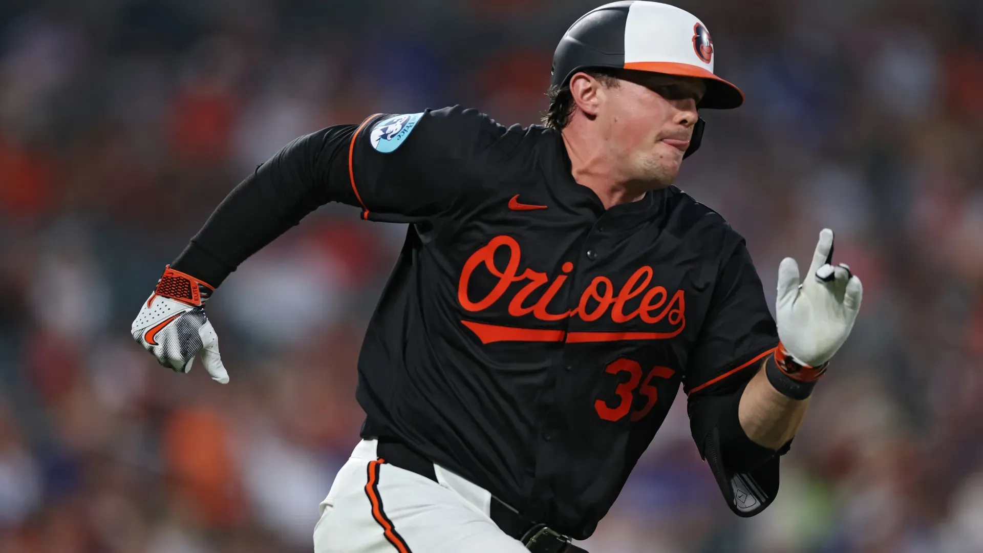 Adley Rutschman #35 of the Baltimore Orioles