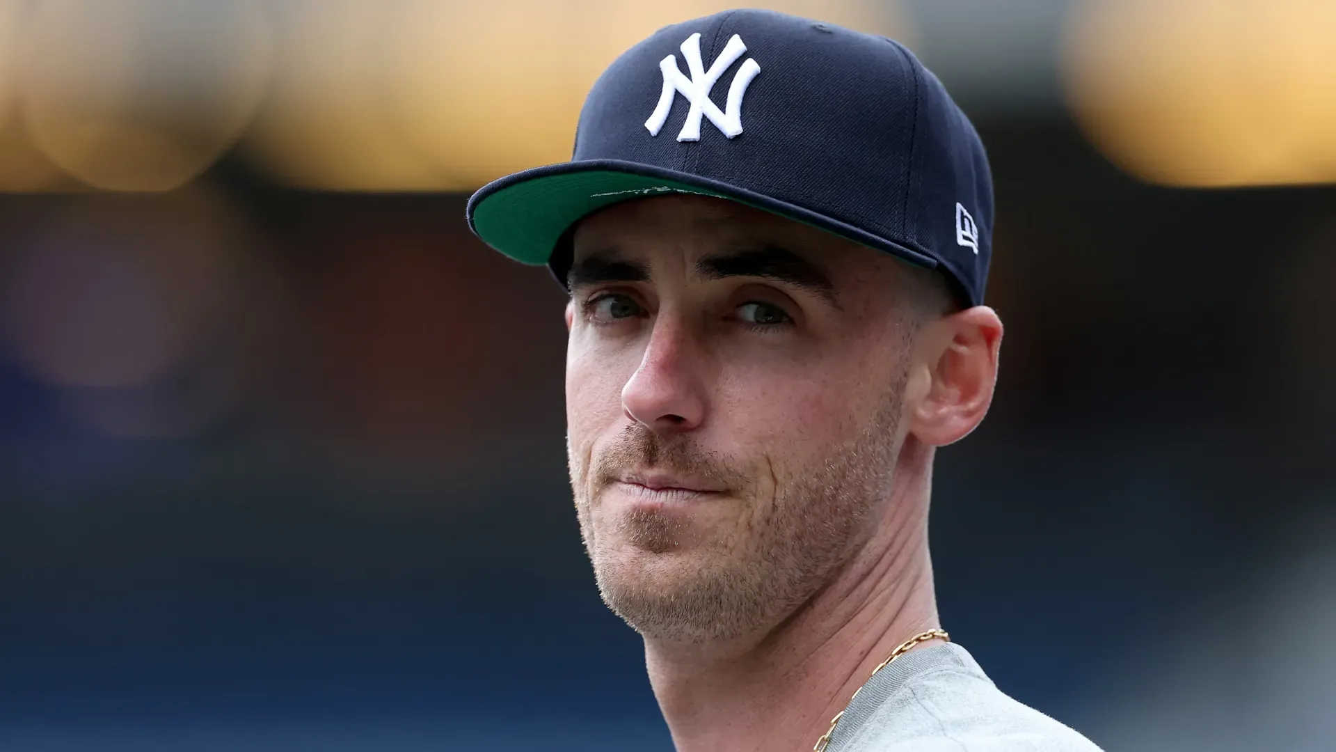 Cody Bellinger looking to his right