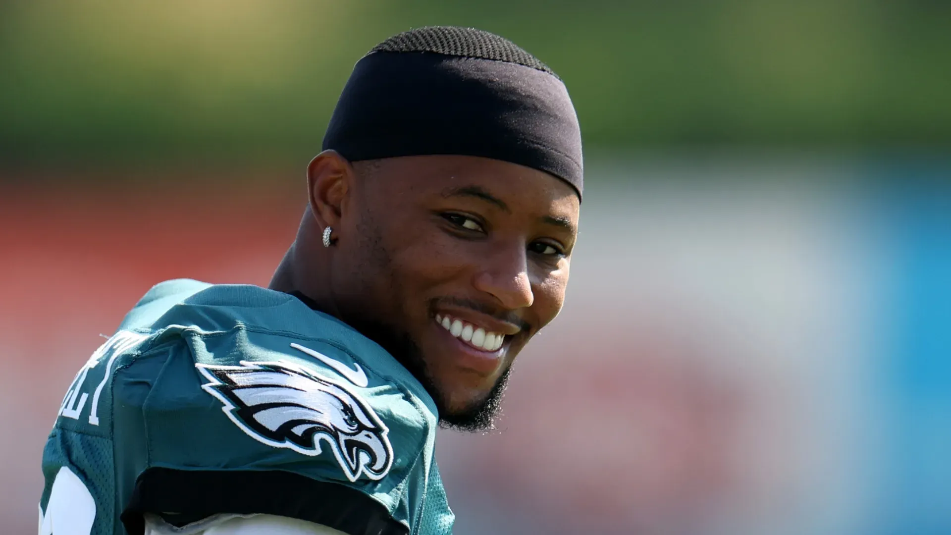 Saquon Barkley with Eagles