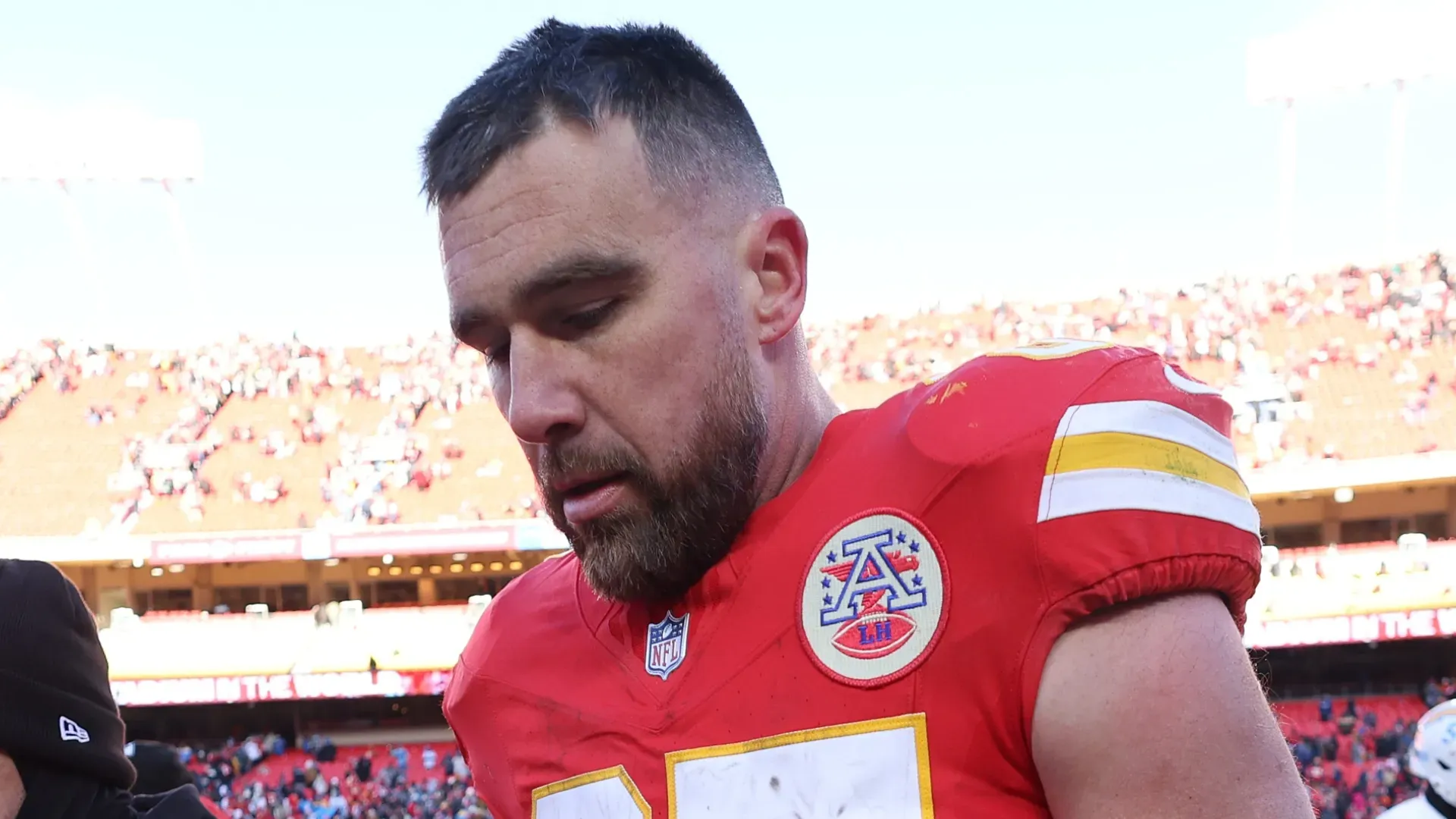 Travis Kelce crestfallen