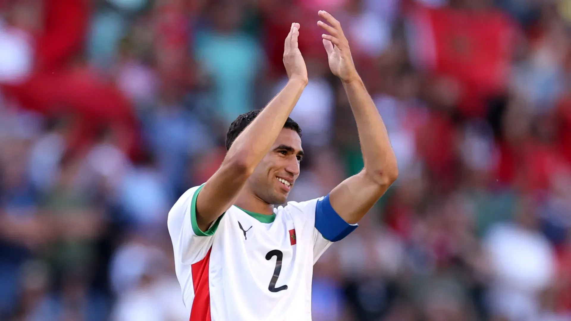 Achraf Hakimi #2 of Morocco.