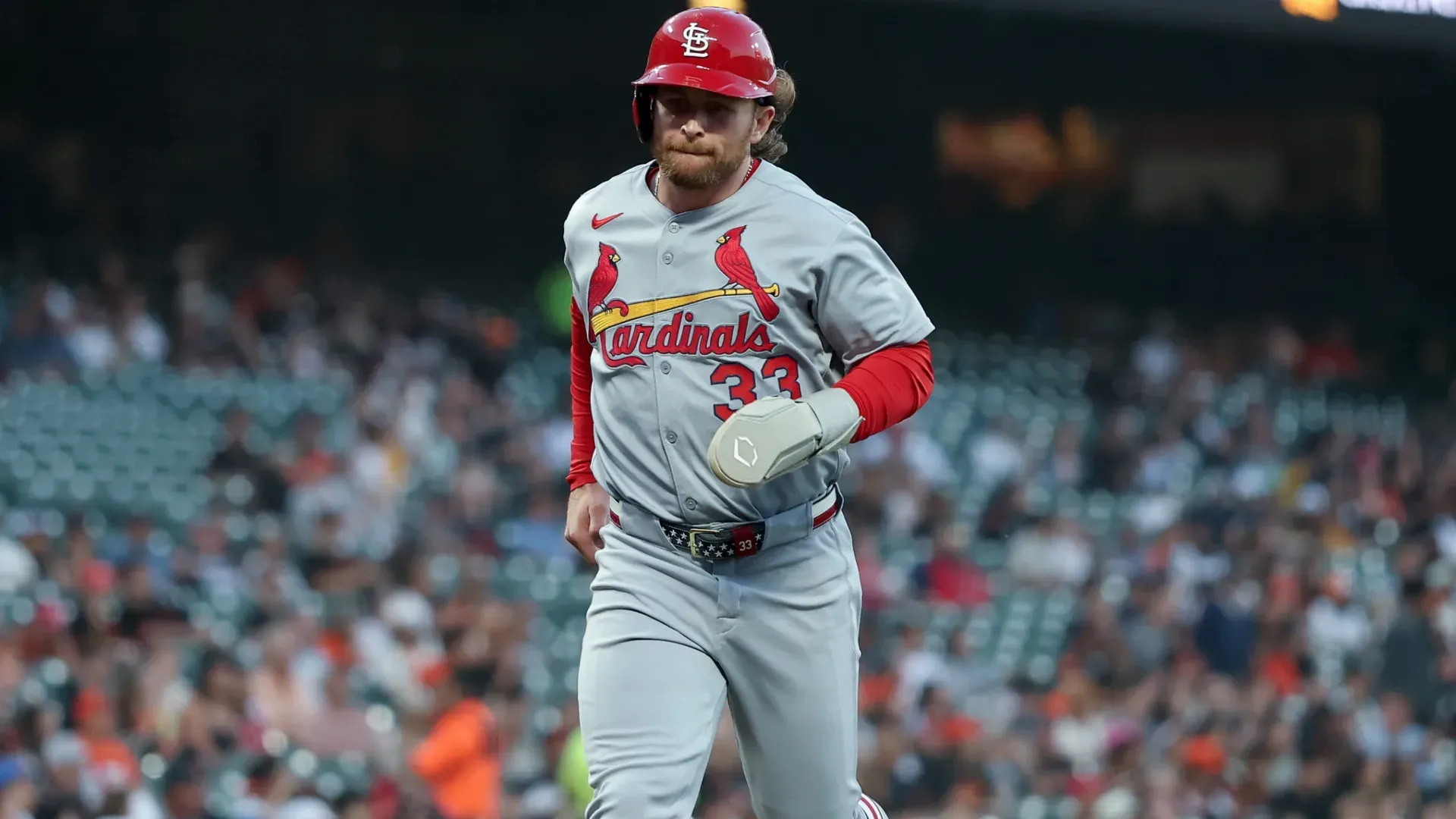 Brendan Donovan #33 of the St. Louis Cardinals