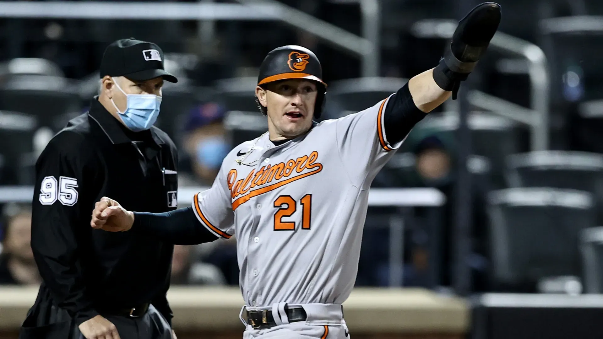 Austin Hays #21 of the Baltimore Orioles (Source: Elsa/Getty Images)
