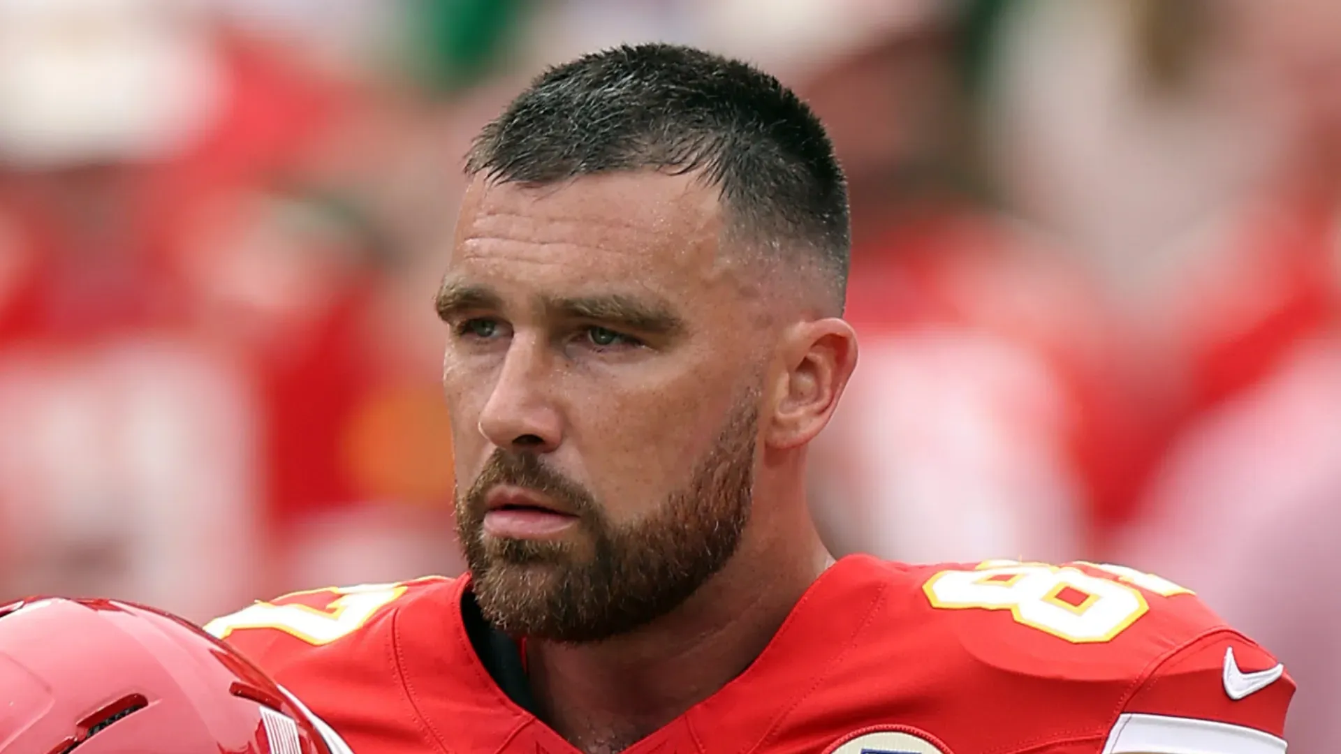 Travis Kelce tight end of the Kansas City Chiefs