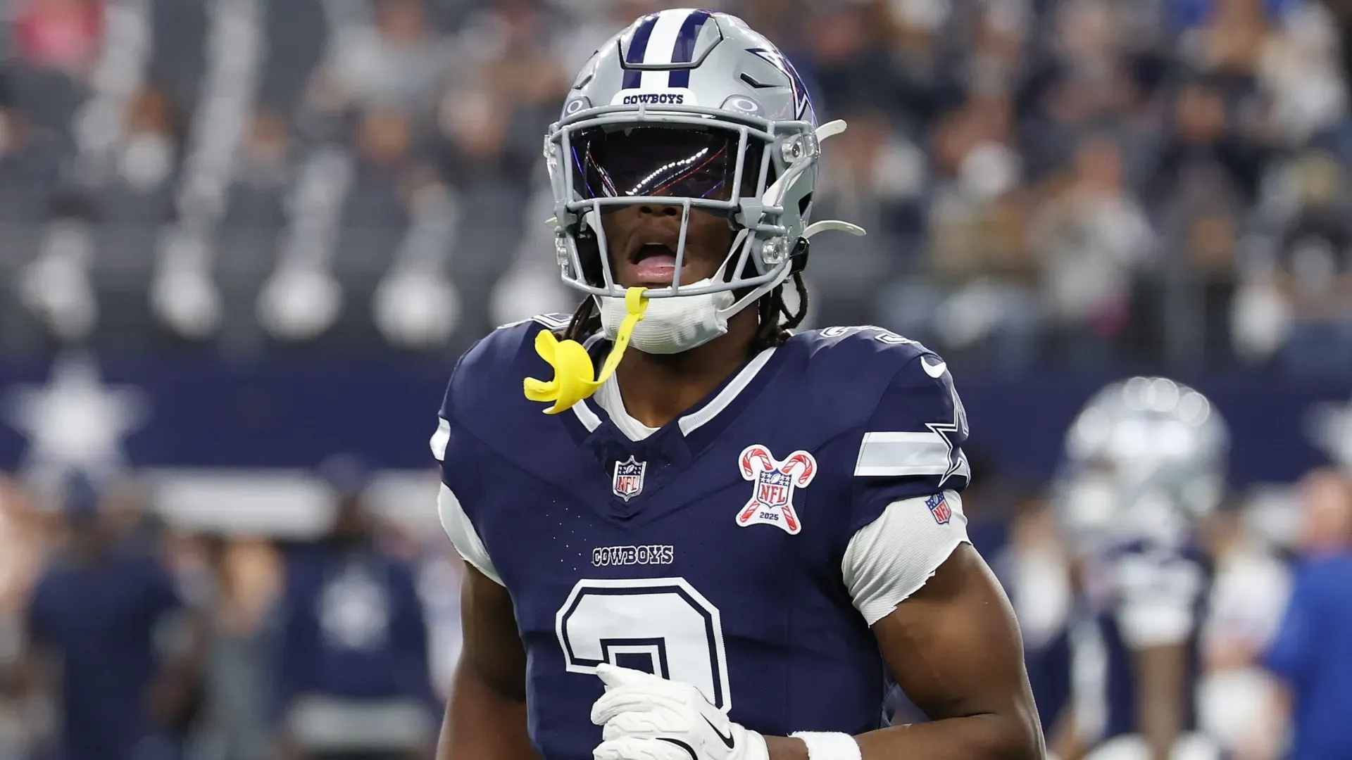 George Pickens #3 of the Dallas Cowboys in 2025 (Source: Stacy Revere/Getty Images)