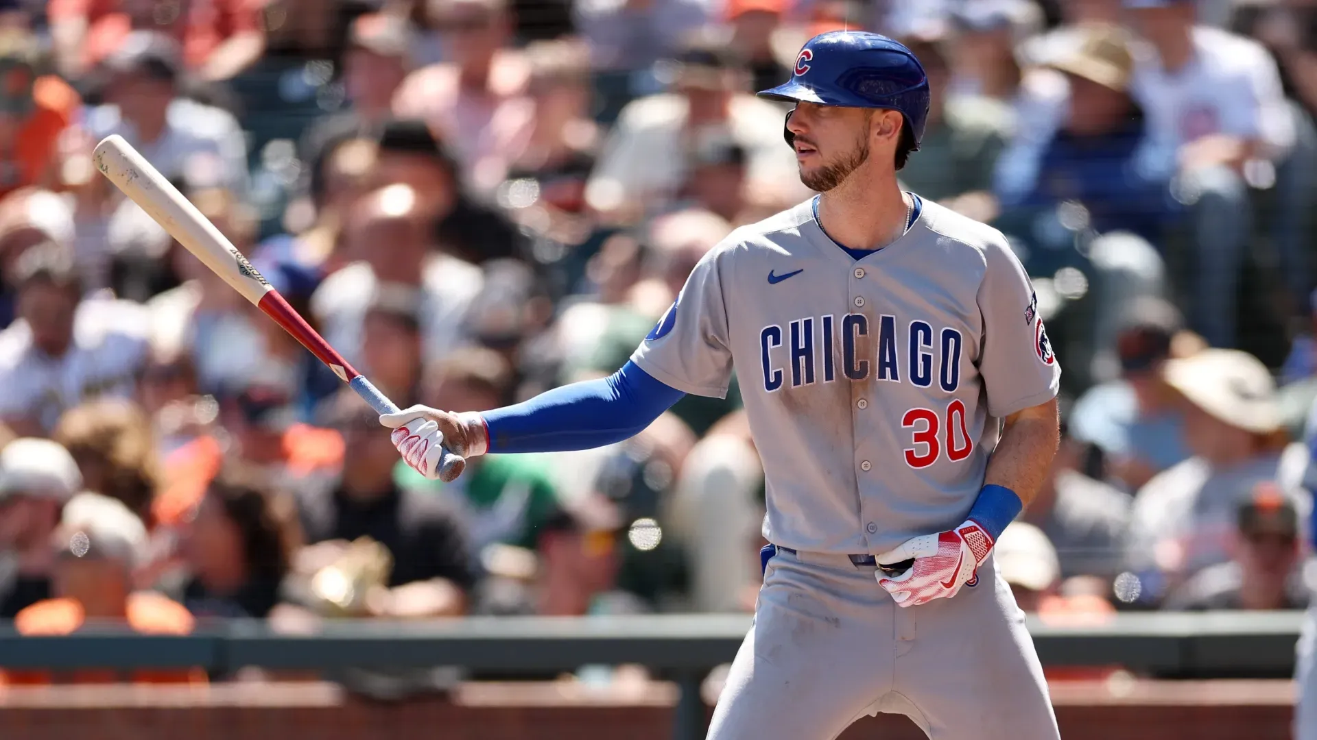 Kyle Tucker during a game with the Chicago Cubs. (Getty Images)