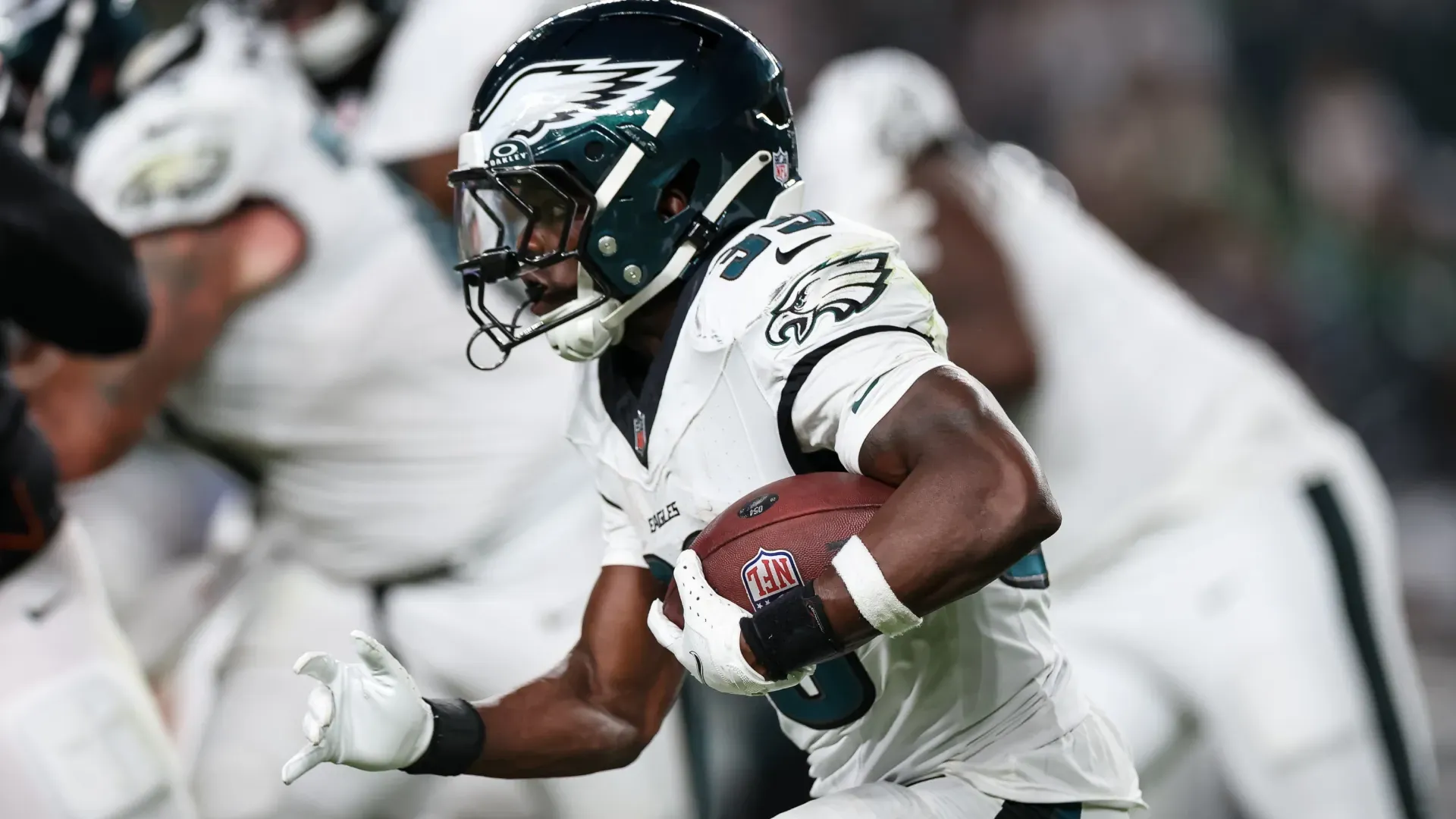 ShunDerrick Powell #39 had a brief stint with the Philadelphia Eagles