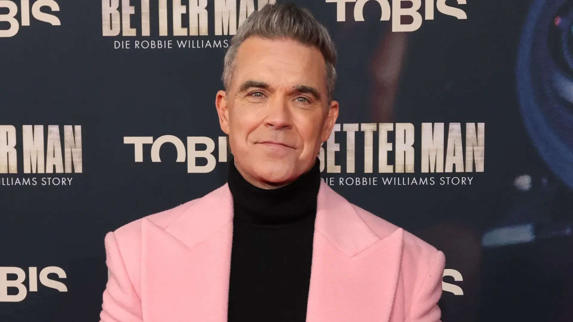 Robbie Williams attends the premiere of “Better Man – Die Robbie Williams Story” in 2024. (Source: Joshua Sammer/Getty Images)