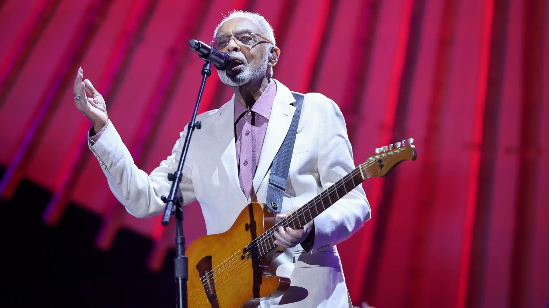Gilberto Gil performs during the 2025 Global Citizen Festival: Amazonia at Mangueirao stadium on November 01, 2025 in Belem, Brazil. (Photo by Alexandre Schneider/Getty Images for Global Citizen)