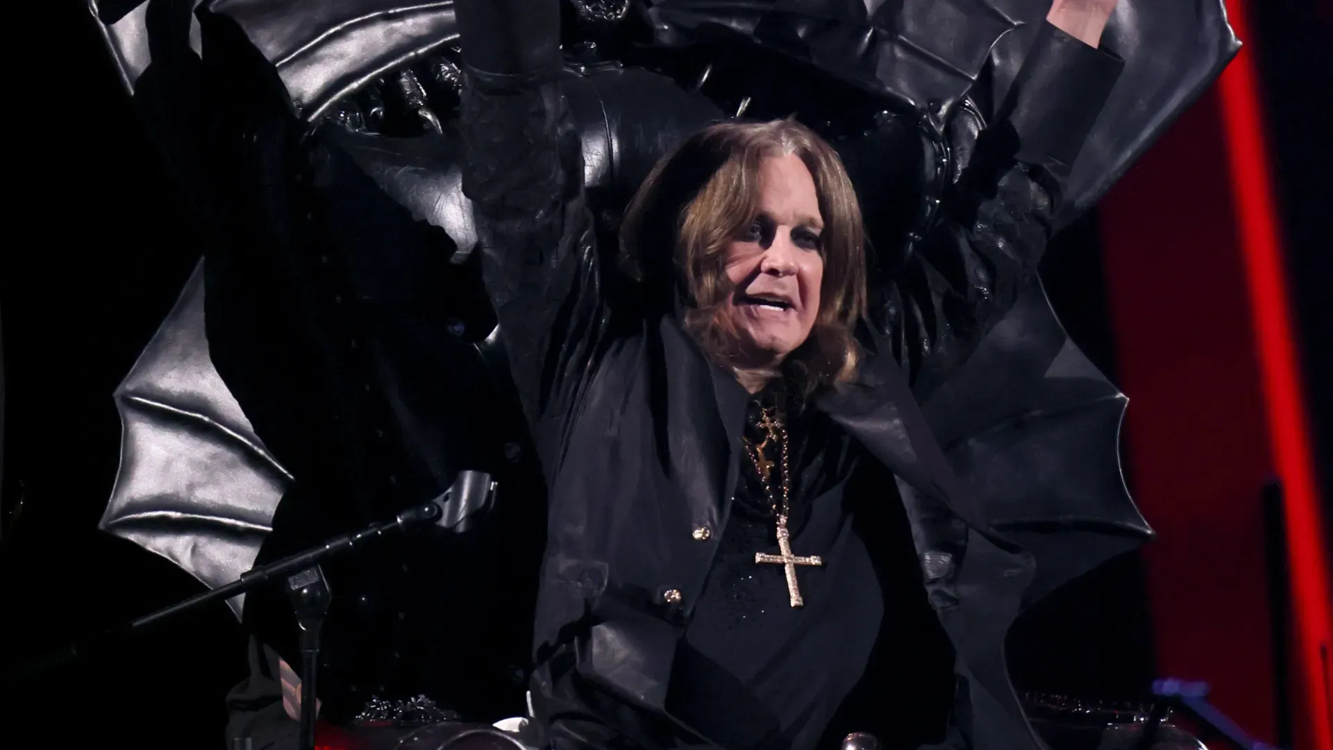 Ozzy Osbourne speaks onstage during the 2024 Rock &amp; Roll Hall Of Fame Induction Ceremony streaming on Disney+ at Rocket Mortgage Fieldhouse on October 19, 2024 in Cleveland, Ohio. (Photo by Dia Dipasupil/Getty Images for The Rock and Roll Hall of Fame)