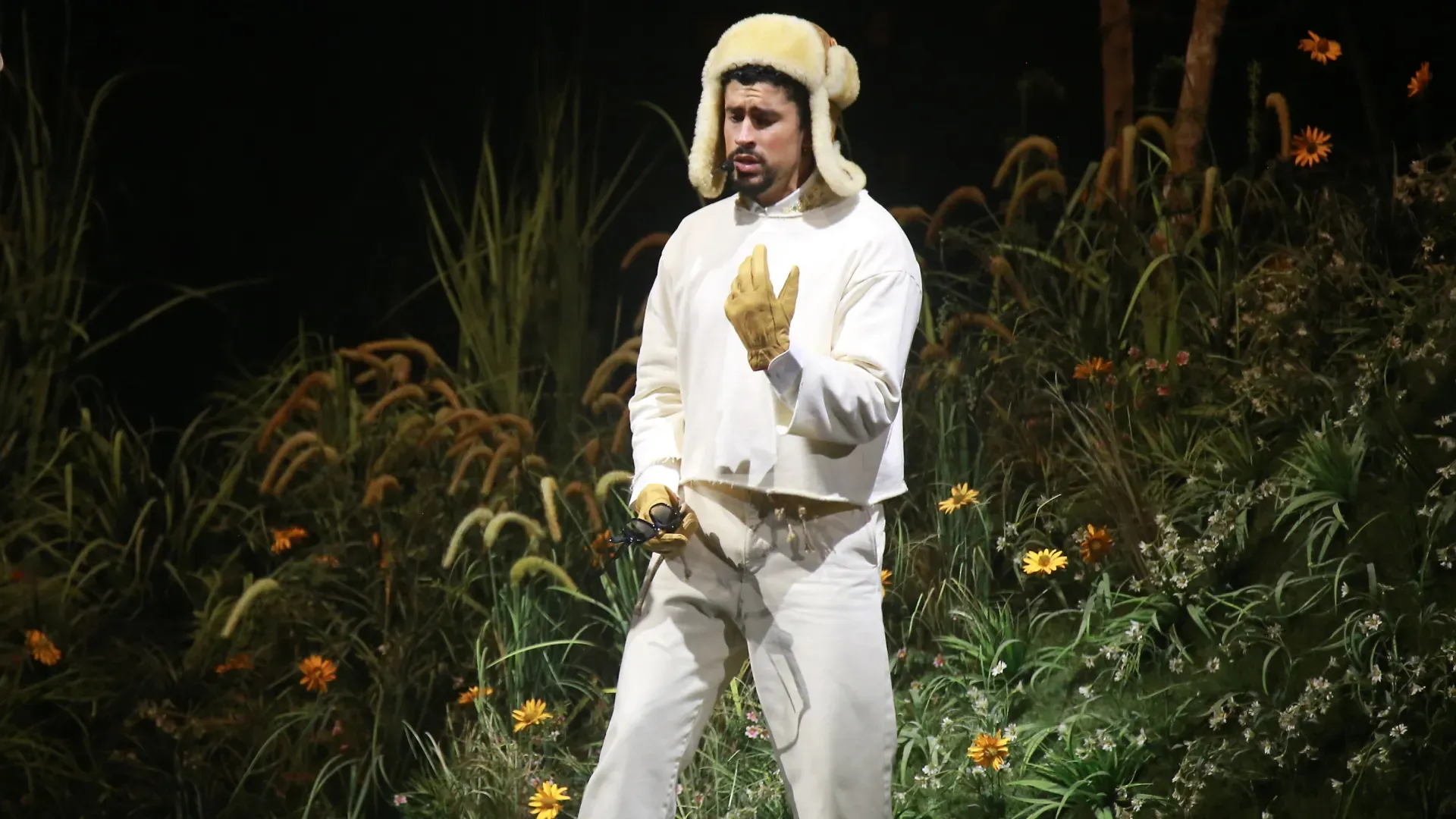 Bad Bunny performs live during “No Me Quiero Ir De Aquí; Una Más” Residencia in 2025 (Source: Gladys Vega/Getty Images)